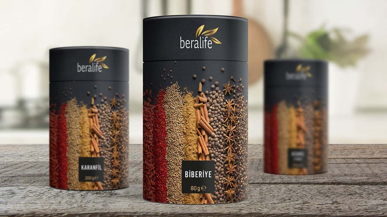 BERALİFE · Baharat Ambalaj Tasarımı